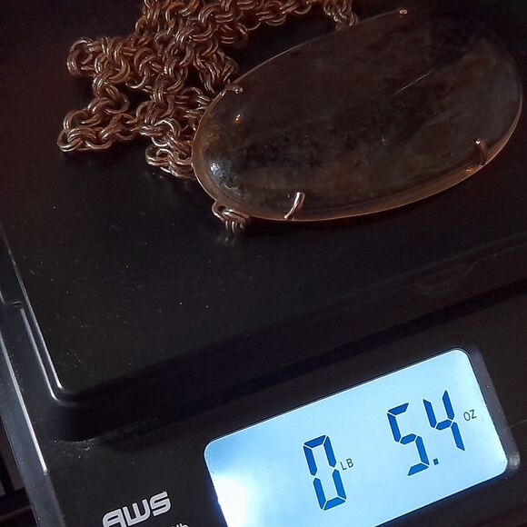 STELLA & DOT Leona Necklace Labradorite Stone Pendant, 30" - Picture 8 of 12